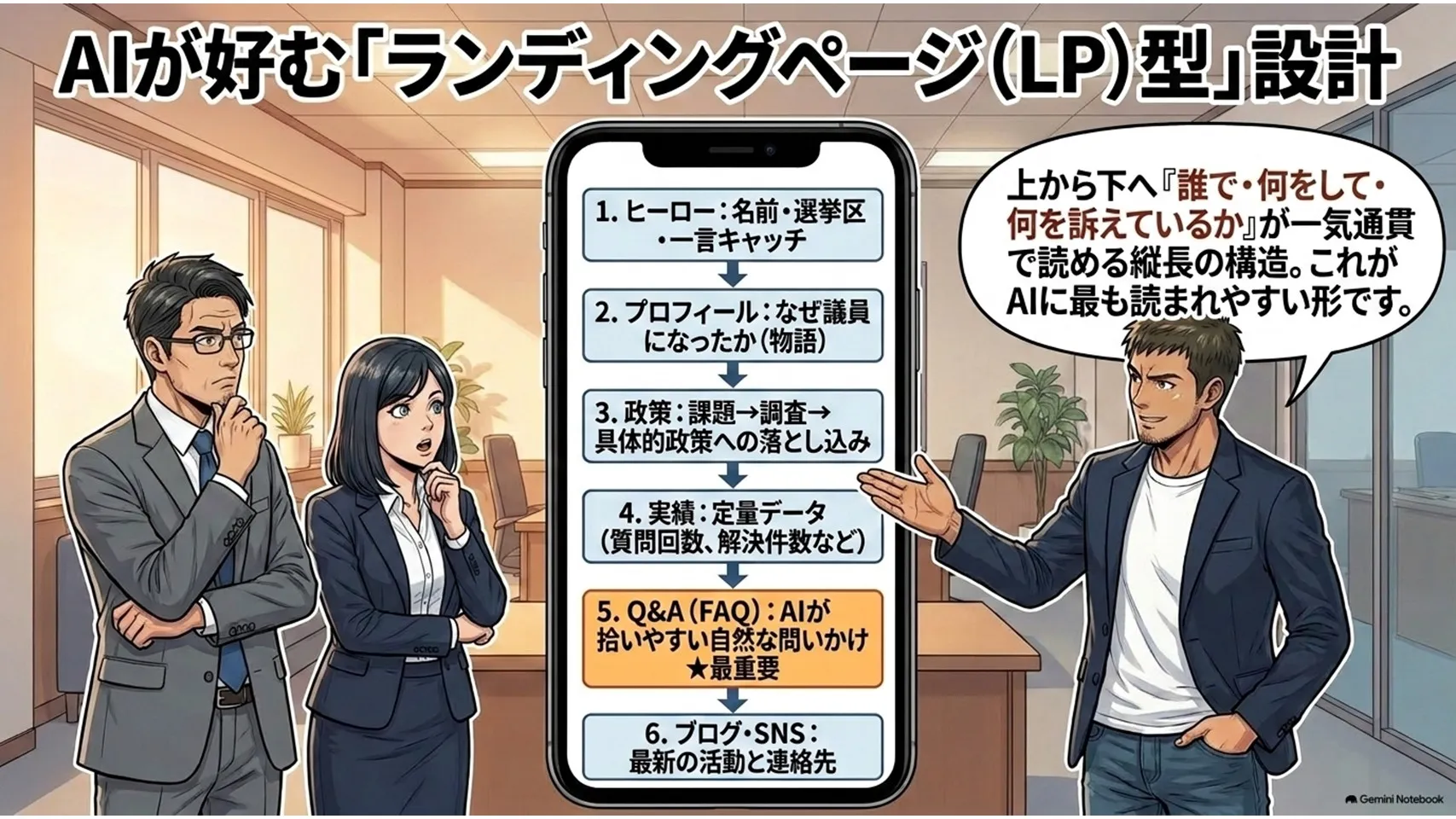 議員web紹介漫画 PC版 8ページ