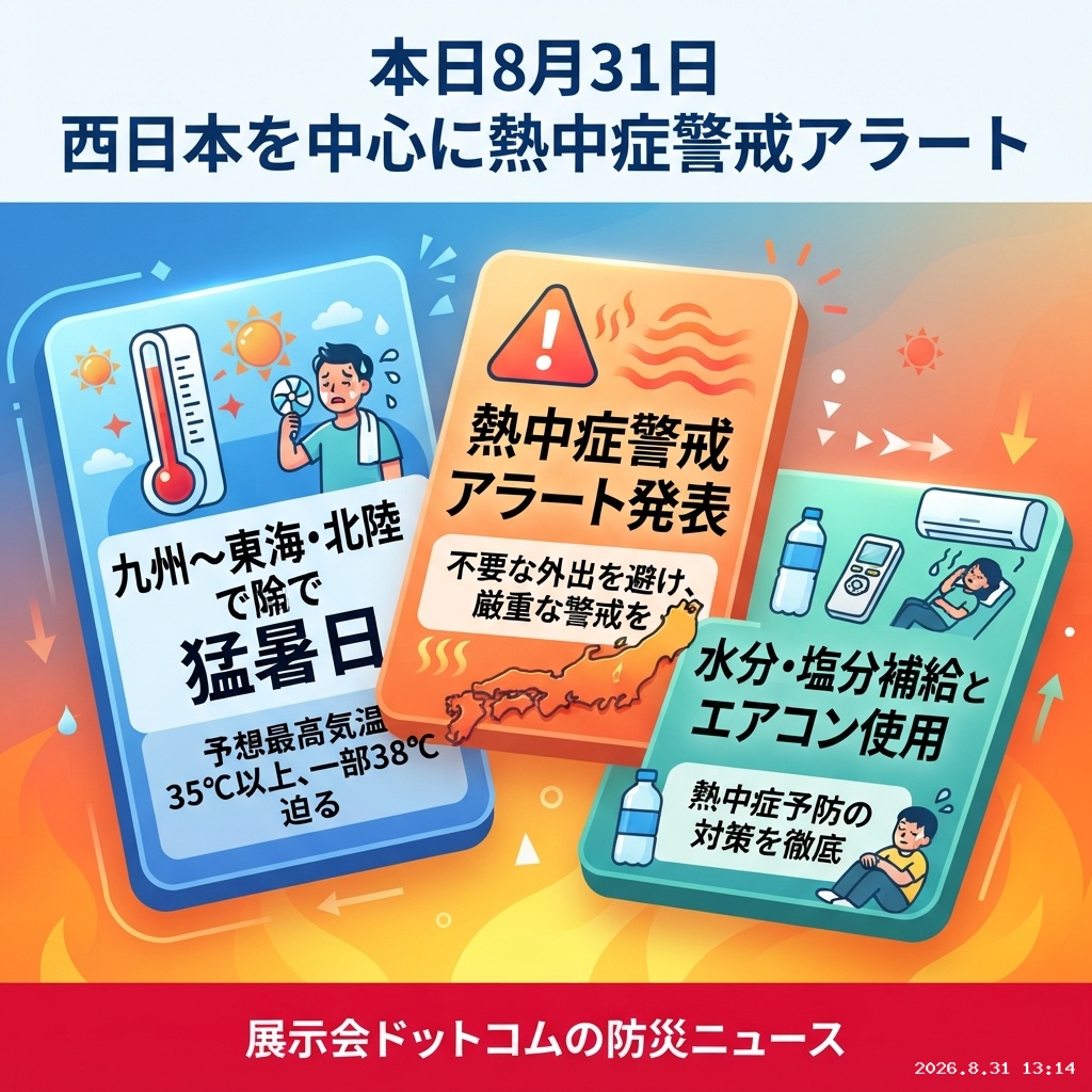 議員webニュース 西日本中心に熱中症警戒アラート発令